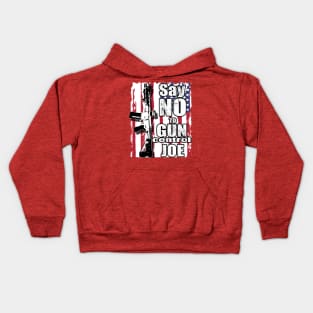 2024 Election Flag Say No To Gun Control Joe Kids Hoodie